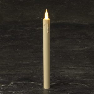 10" Ivory Battery operated Taper Candle SC2713WW