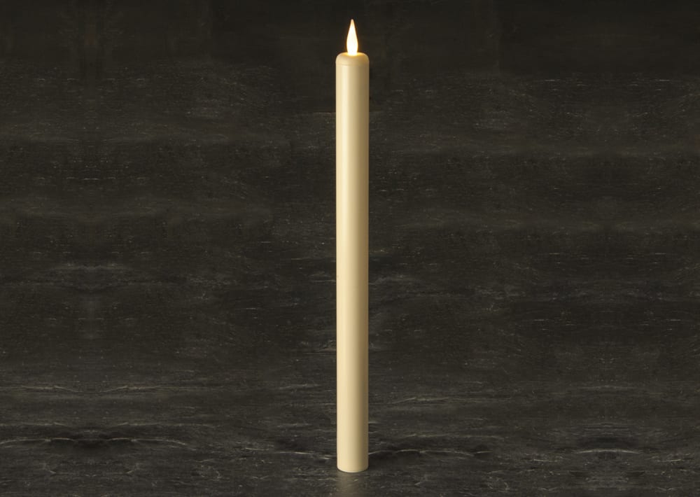 17" Battery operated Taper Candle SC2770WW