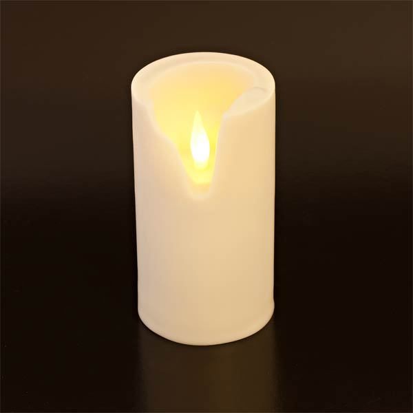 3 x 6 Imitation Wax Outdoor Battery Operated Candle SC2700WW
