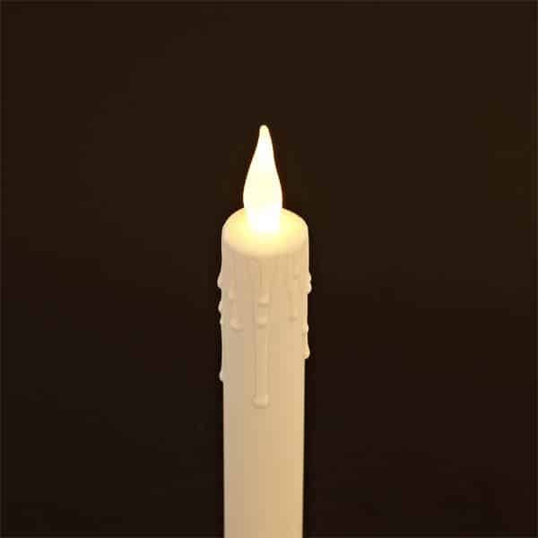 10" Ivory Battery operated Taper Candle SC2713WW