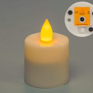 Platinum Amber Flame Rechargeable Candle SC1109A